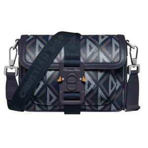 [BAG] DIOR Hit The Road Mini Bag | Blue Oblique Technical Jacquard Crossbody